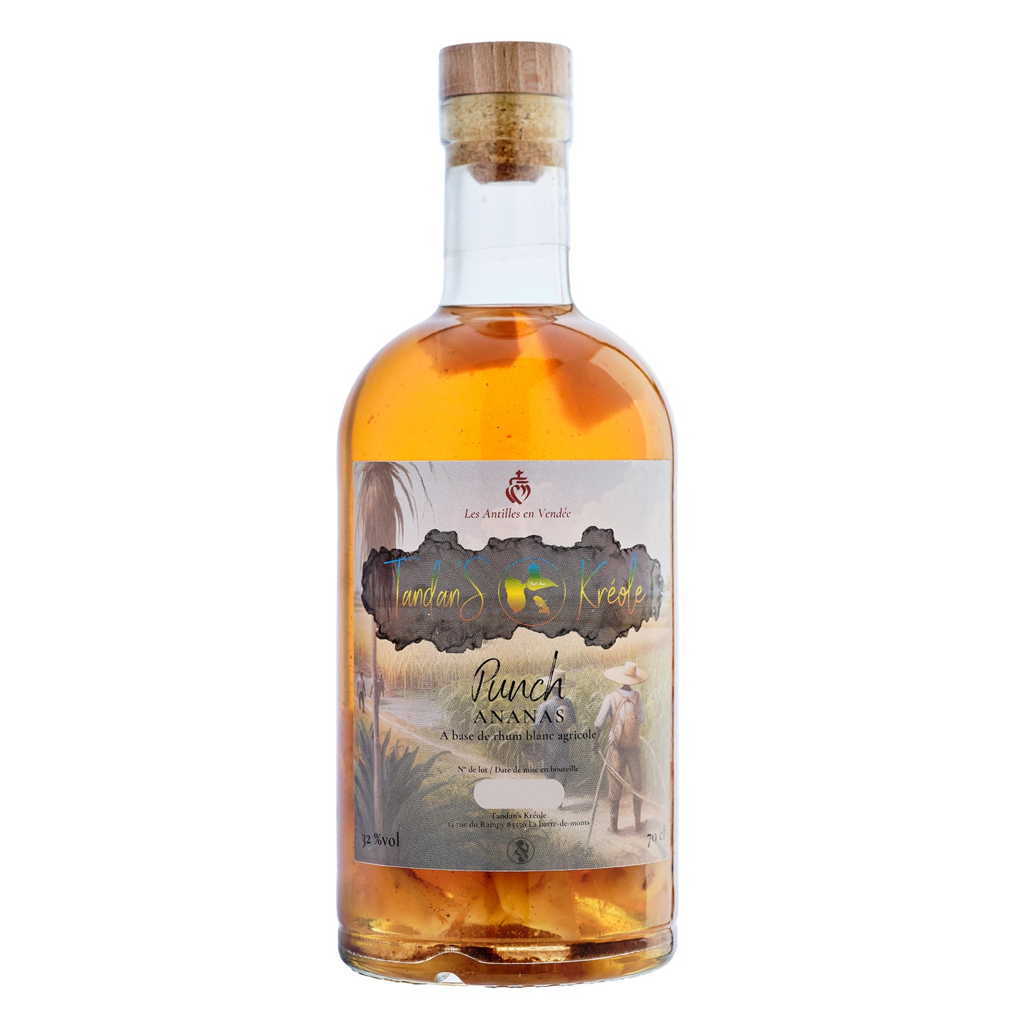 Carton de PUNCH ANANAS T.K - 32%vol - 6X70cl